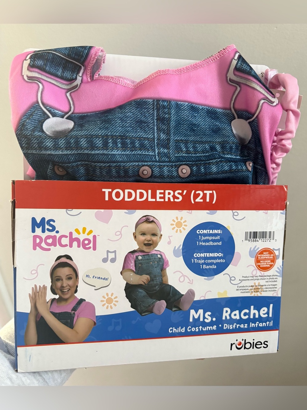 NEW Ms. Rachel Halloween Costume Jumpsuit & Headband by Rubies